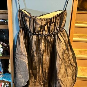 Black and pink empire waist shirt